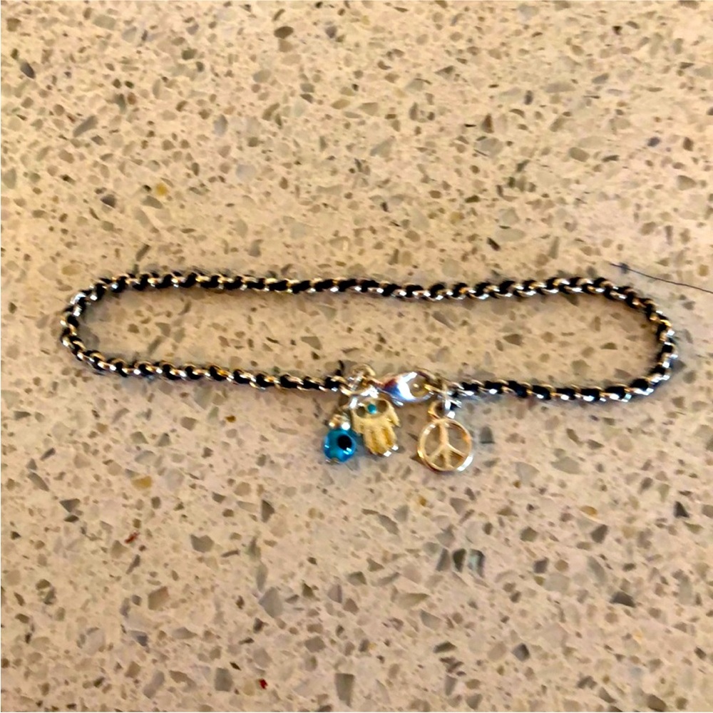 Bohemian bracelet with silver charms - Picture 3 of 5
